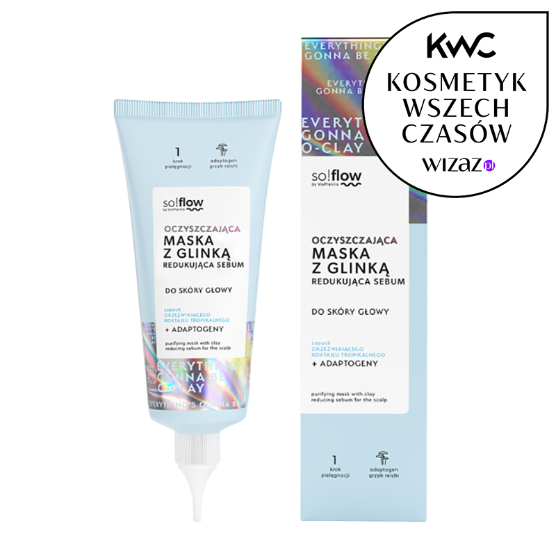So!flow Mască de argilă purificatoare și reducătoare de sebum pentru pielea capului 100ml