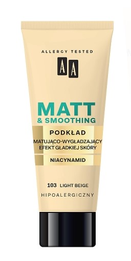 AA Matt & Smoothing Foundation 103 Light Beige