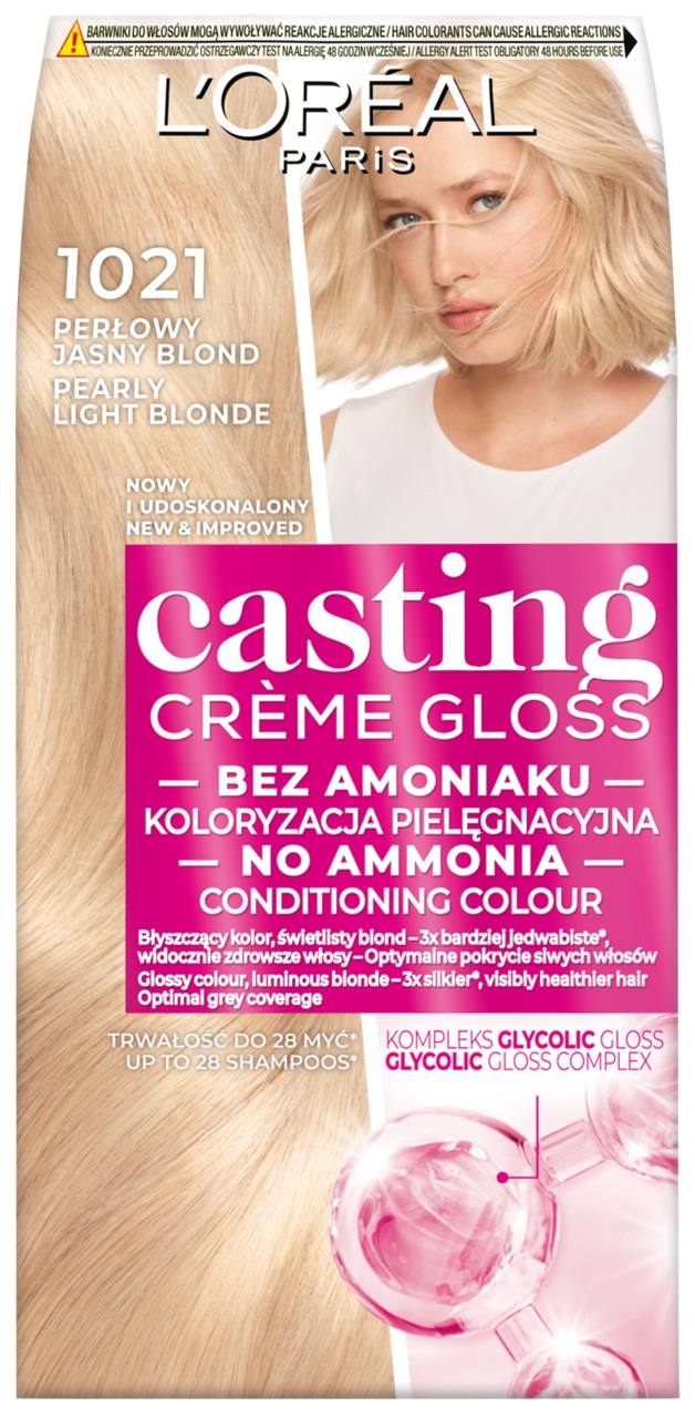 Loreal Casting Creme Gloss Colour 1021 Pearl Blonde
