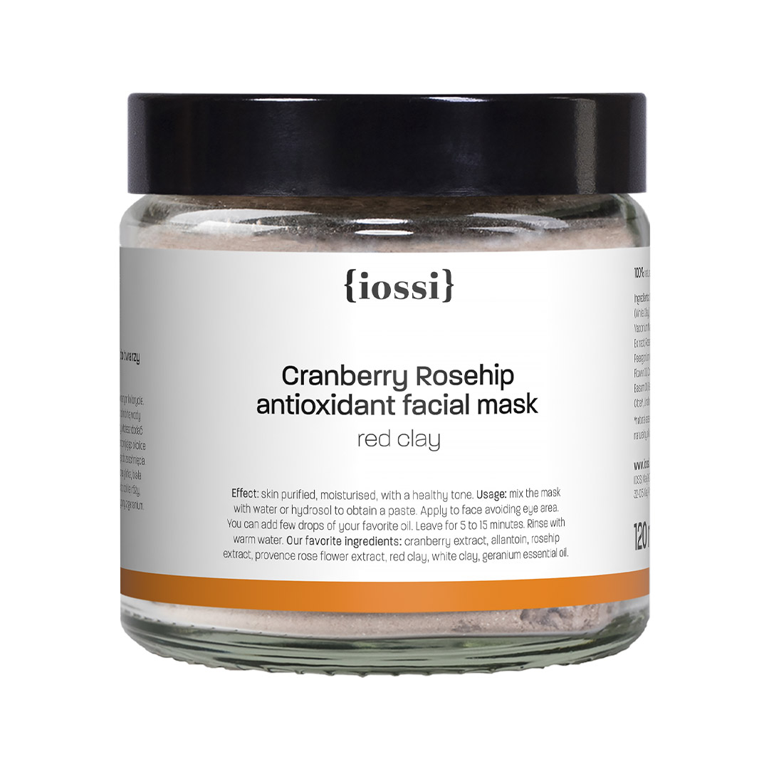 IOSSI Mască de față antioxidantă cu merișor și trandafir sălbatic 120ml