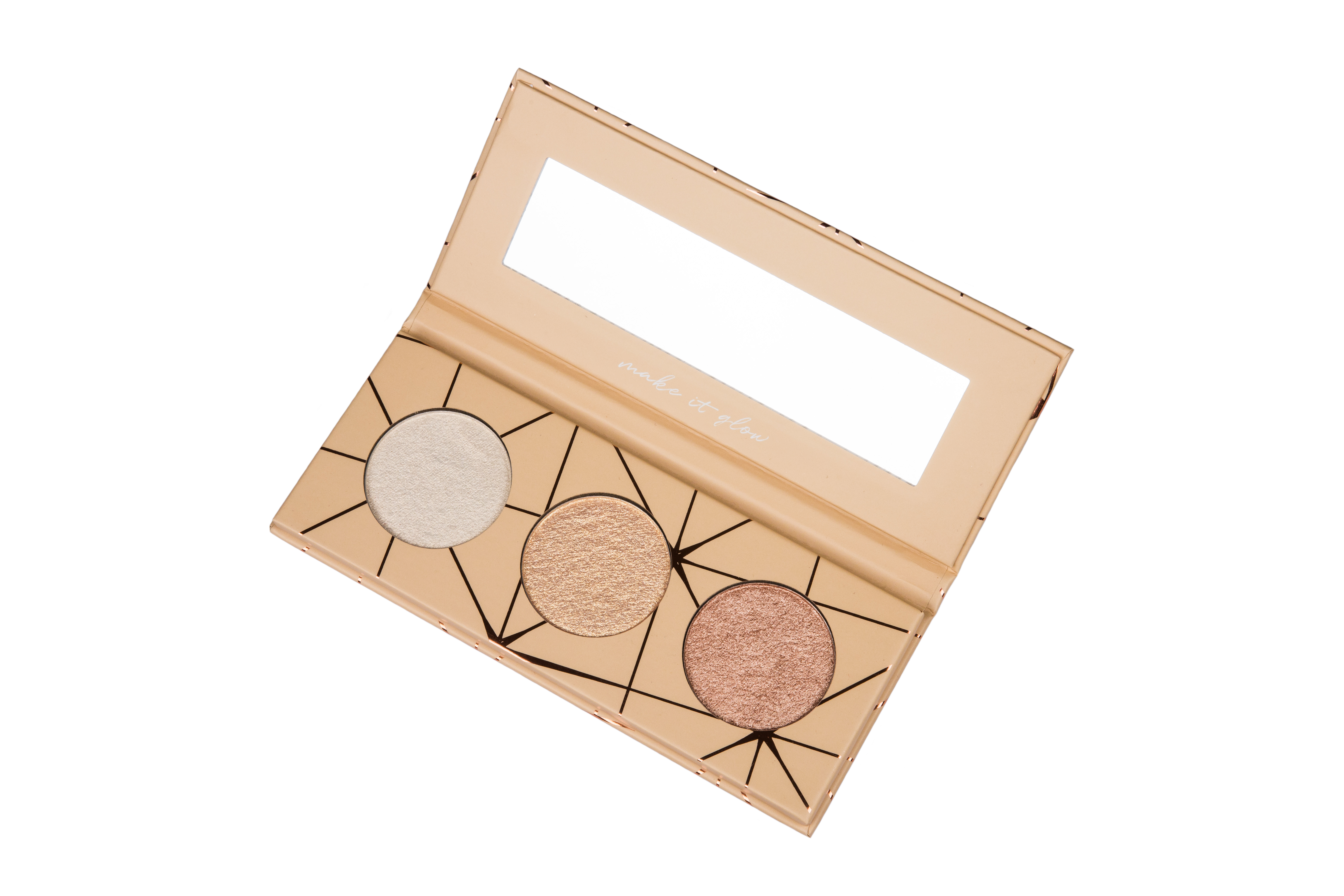 IBRA Makeup Glow Trio Highlighters Paletă de luminițe