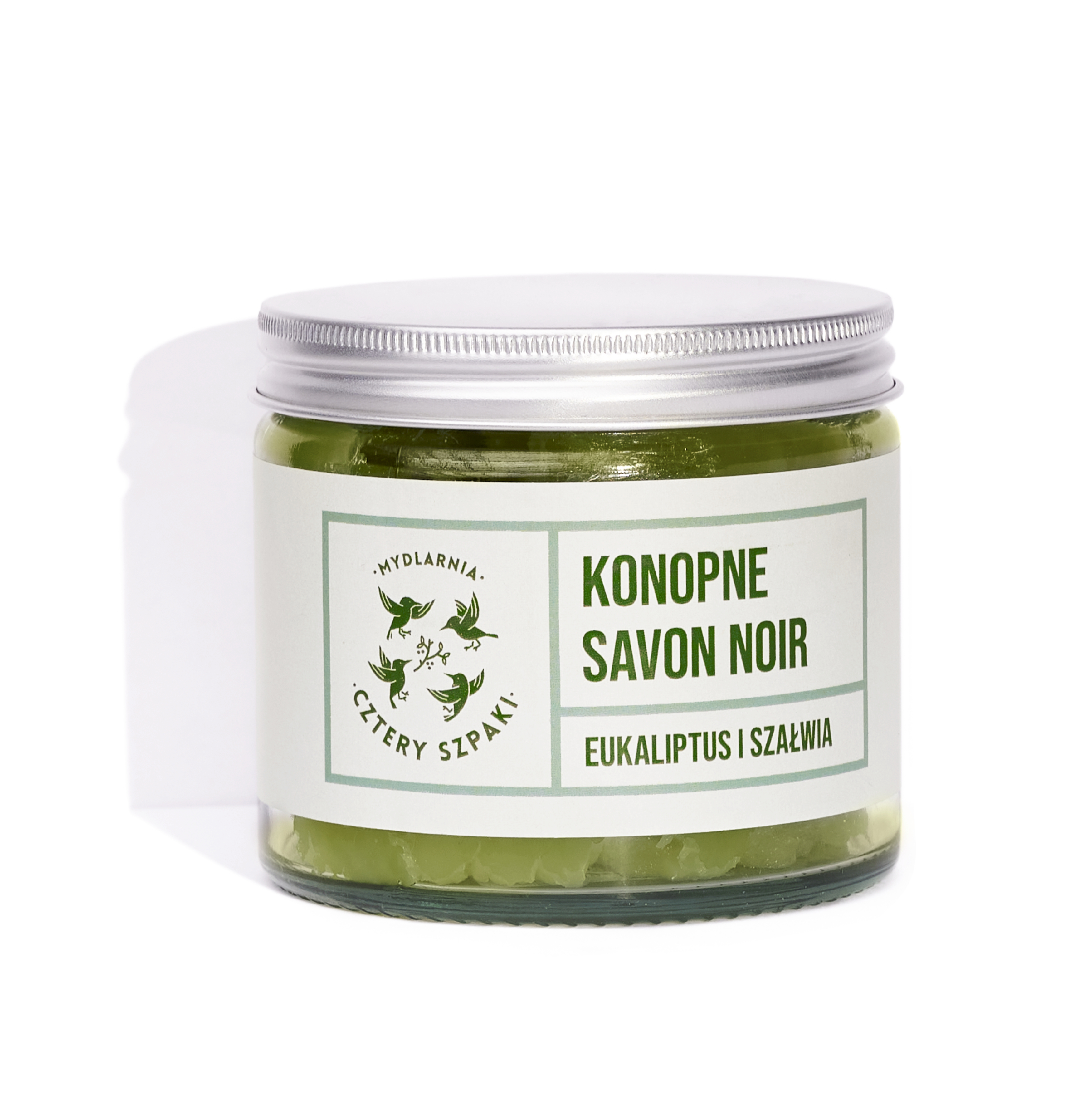 Four Spikes Soap House Hemp Savon Noir Eucalipt și Salvie 250g