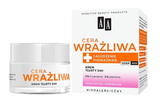 AA Sensitive Skin 24hr Oily Cream 50ml