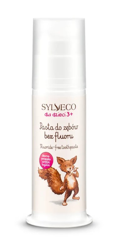 Sylveco Pastă de dinți pentru copii 3+ fără fluorură Coacăze negre 75ml