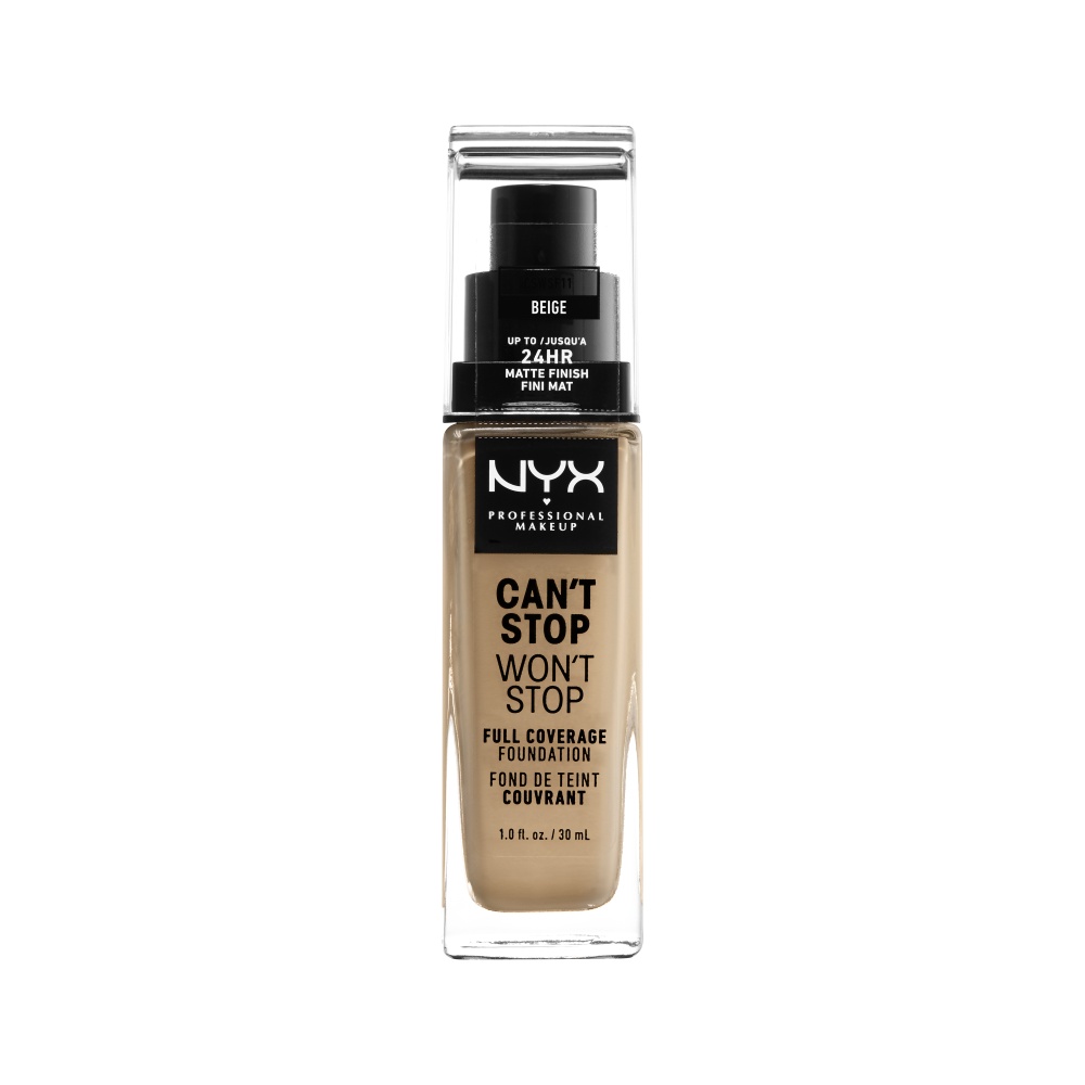 NYX Professional Makeup Cant Stop Wont Stop fond de ten acoperitor de lungă durată Bej