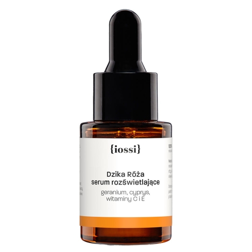IOSSI Serum iluminator pentru față - trandafir sălbatic, chiparos, geranium + vitaminele E și C 10ml