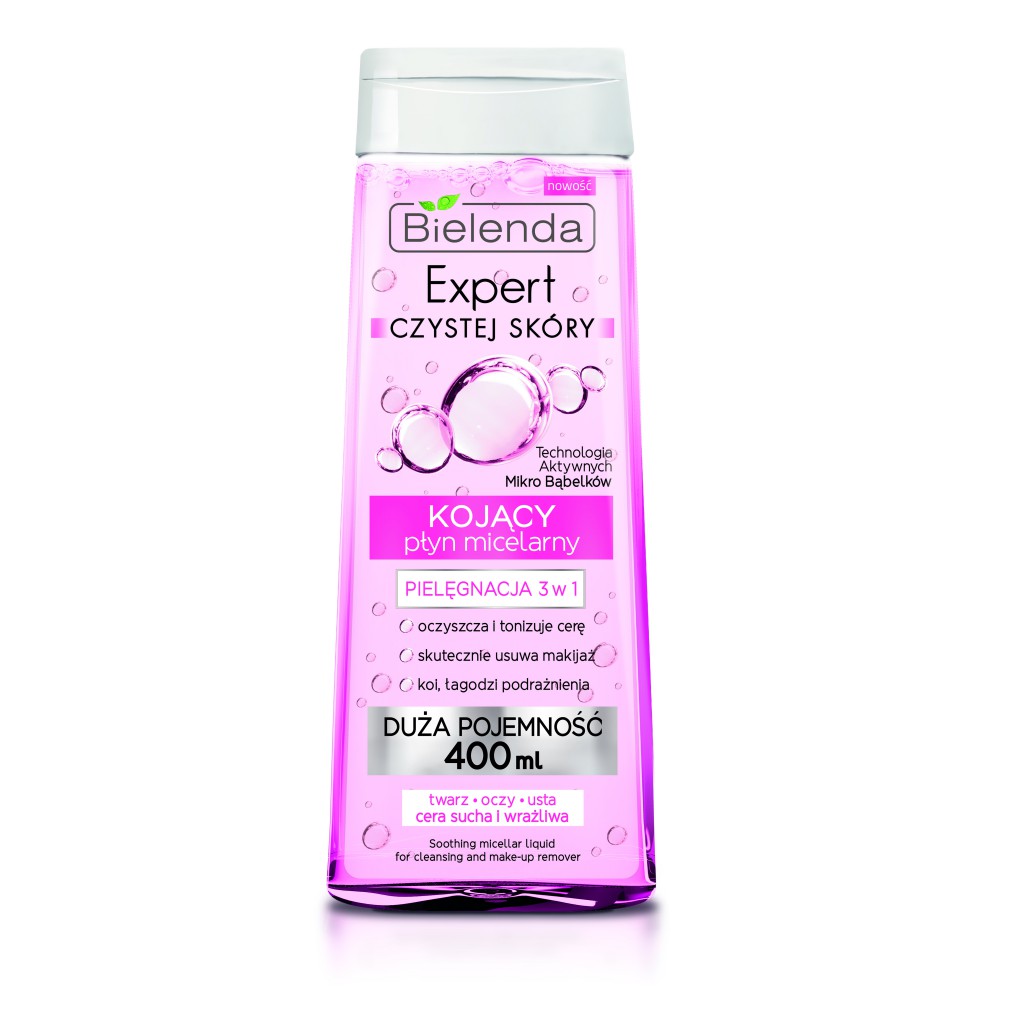 Bielenda CLEAN SKIN EXPERT Soothing Micellar Lotion 3în1