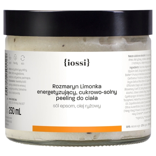 IOSSI Body Scrub răcoritor cu rozmarin și lămâie 250ml