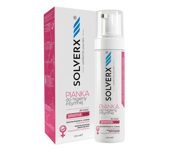 Solverx Sensitive Skin Intimate Hygiene Foam pentru femei 200ml