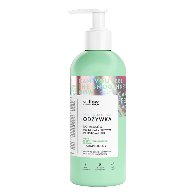 So!flow Smoothing Conditioner pentru păr după îndreptarea cu keratină 400ml