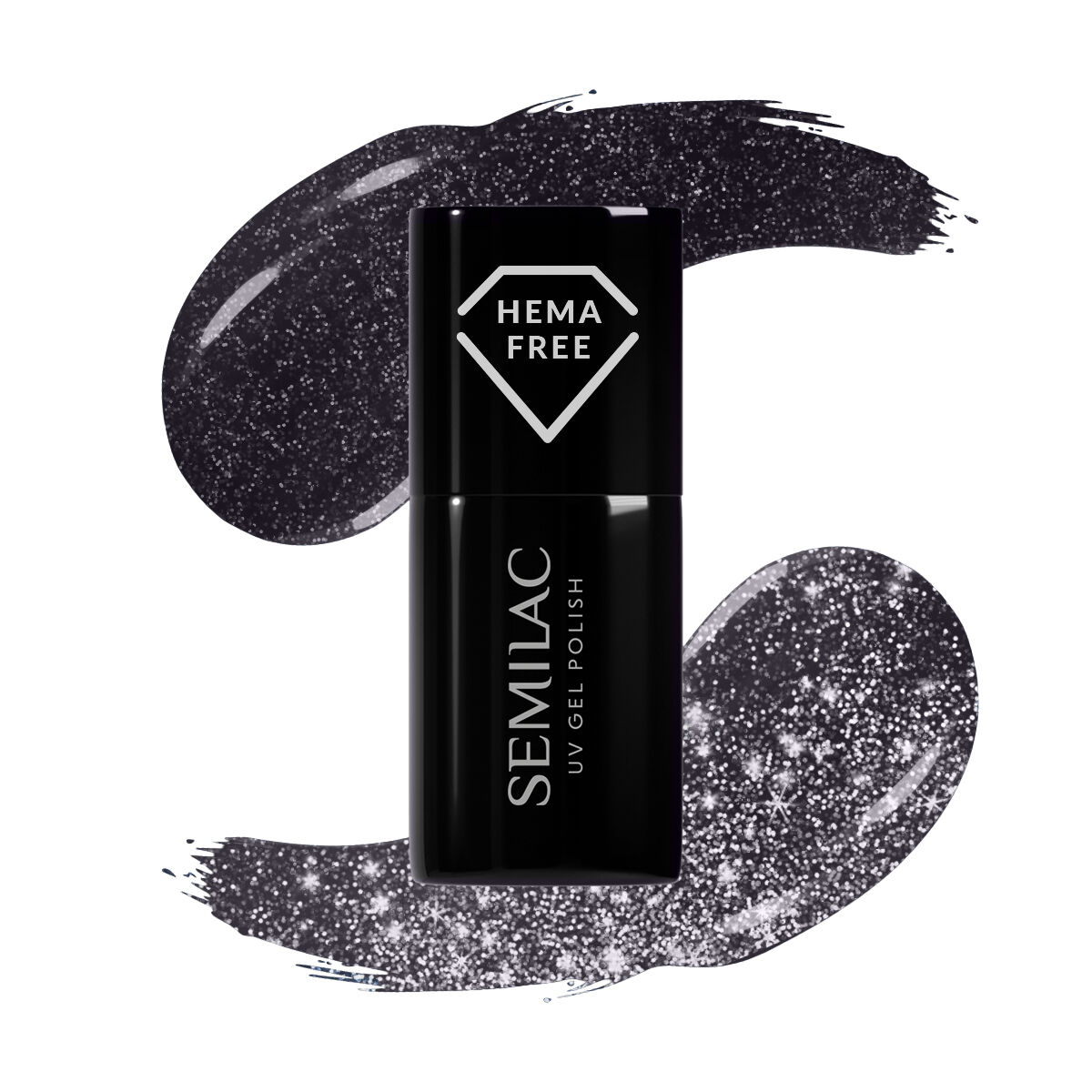 Semilac Hybrid Varnish 399 Dark & Spark