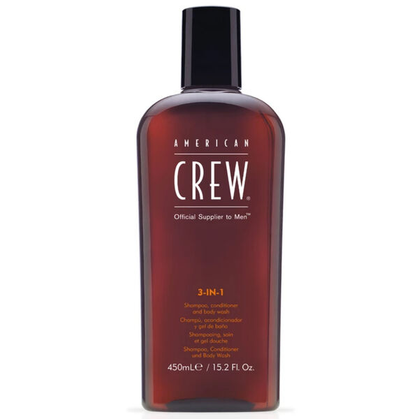 American Crew 3 în 1 Șampon, balsam și gel de duș pentru bărbați 450ml
