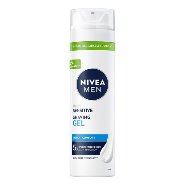 NIVEA Sensitive Soothing Shave Gel, 200 ml