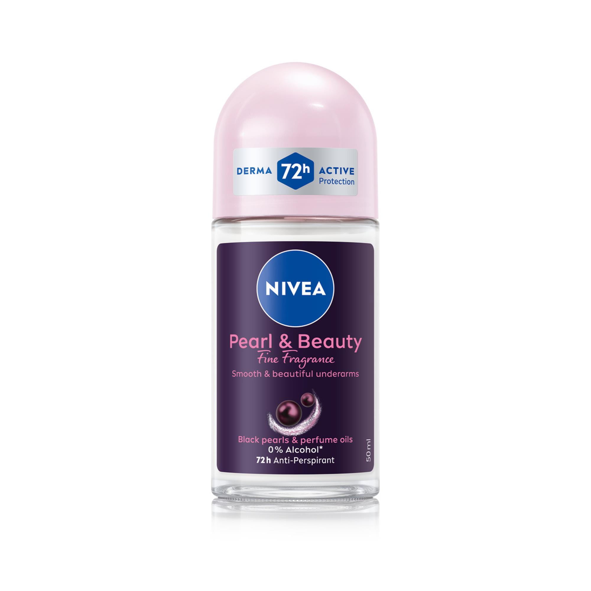 NIVEA Pearl & Beauty Black Pearl Antiperspirant roll-on, 50 ml