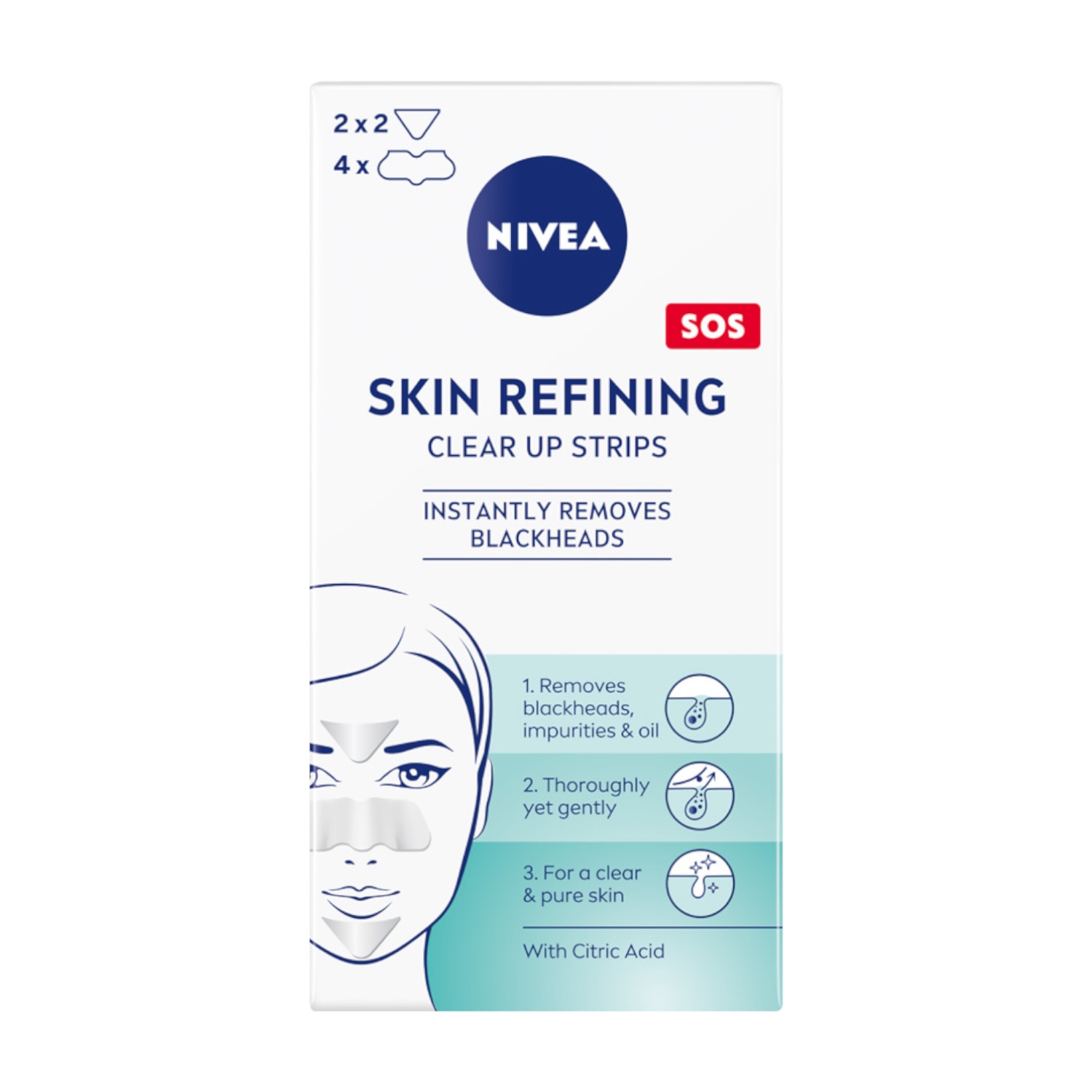 NIVEA plasturi de curățare împotriva punctelor negre, 6 buc.