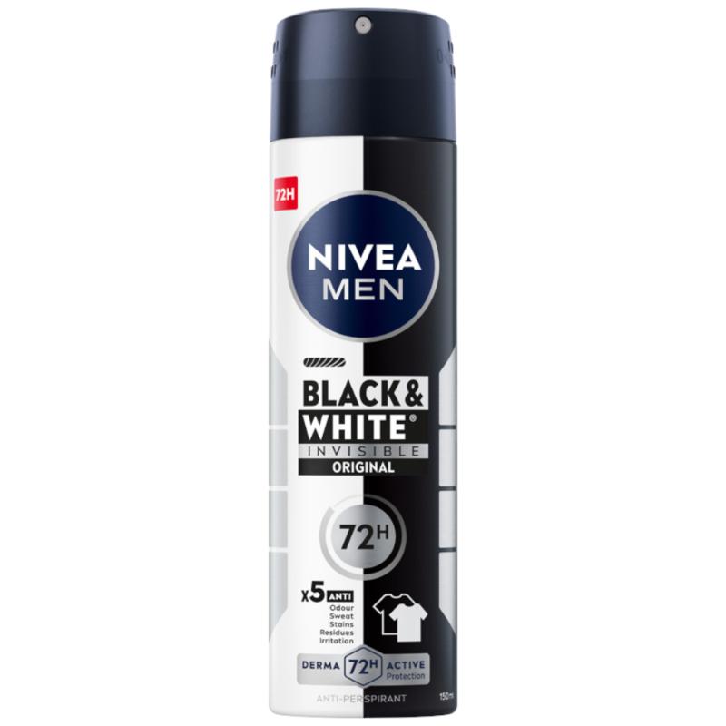 Spray antiperspirant NIVEA Black & White Power, 150 ml