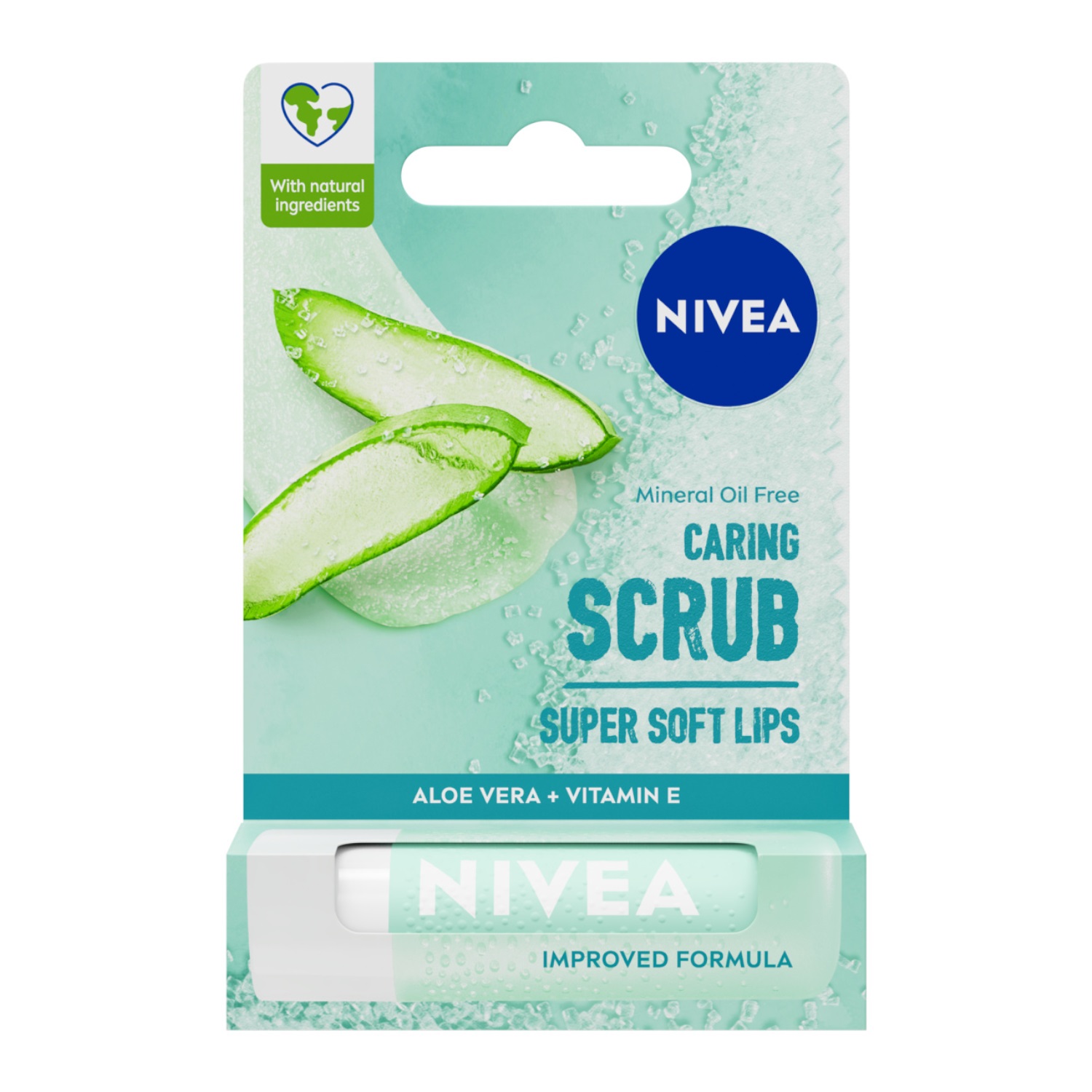 NIVEA Aloe Vera Conditioning Lip Scrub, 4.8 g