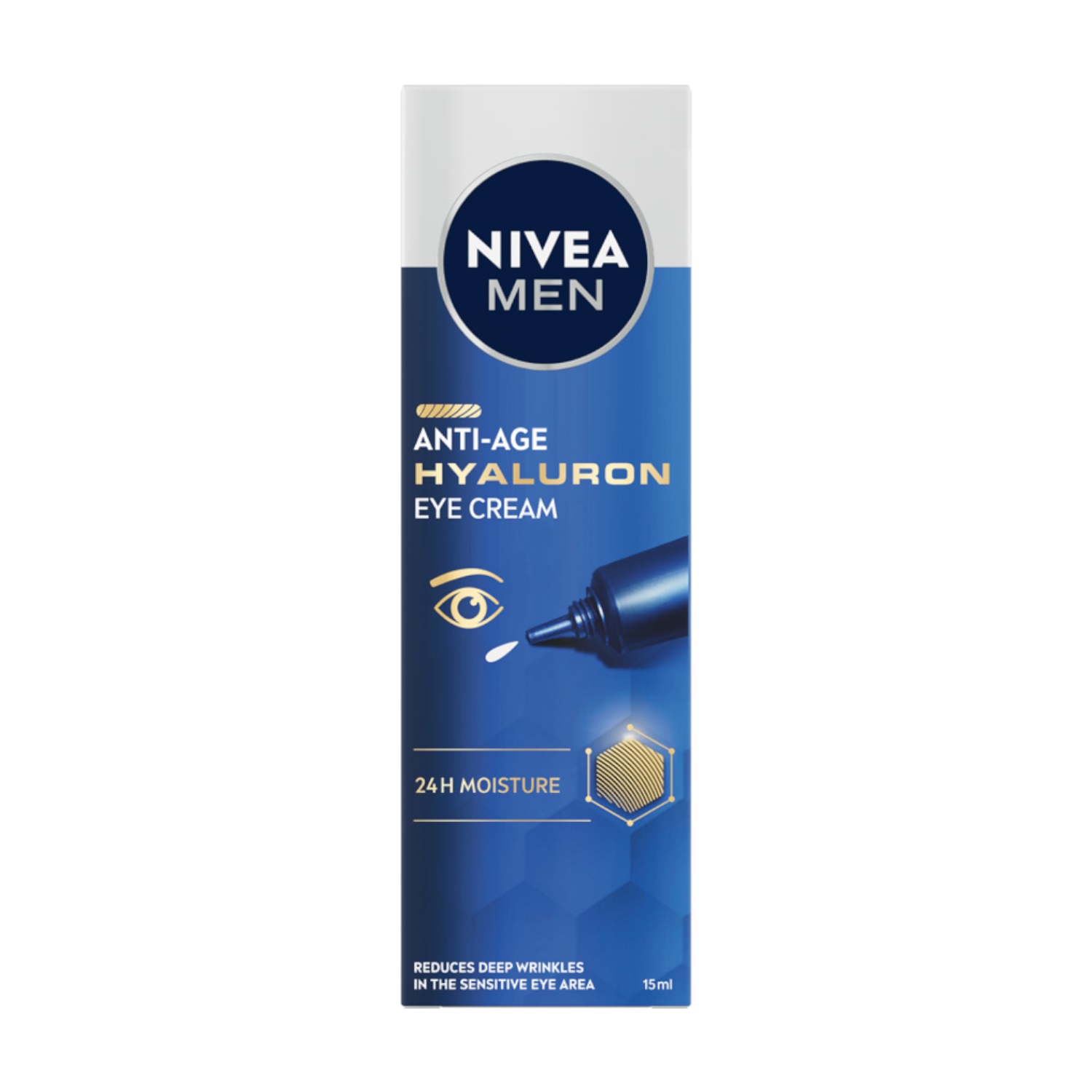 NIVEA MEN Hyaluron Cremă de ochi anti-îmbătrânire, 15ml