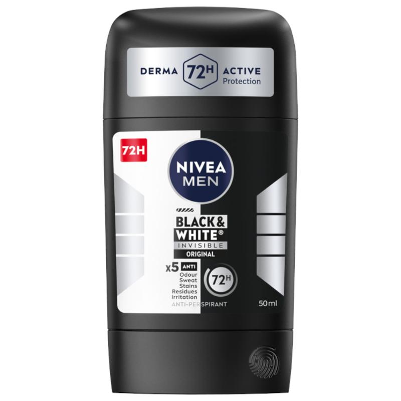 NIVEA Black & White Power Antiperspirant stick, 50 ml