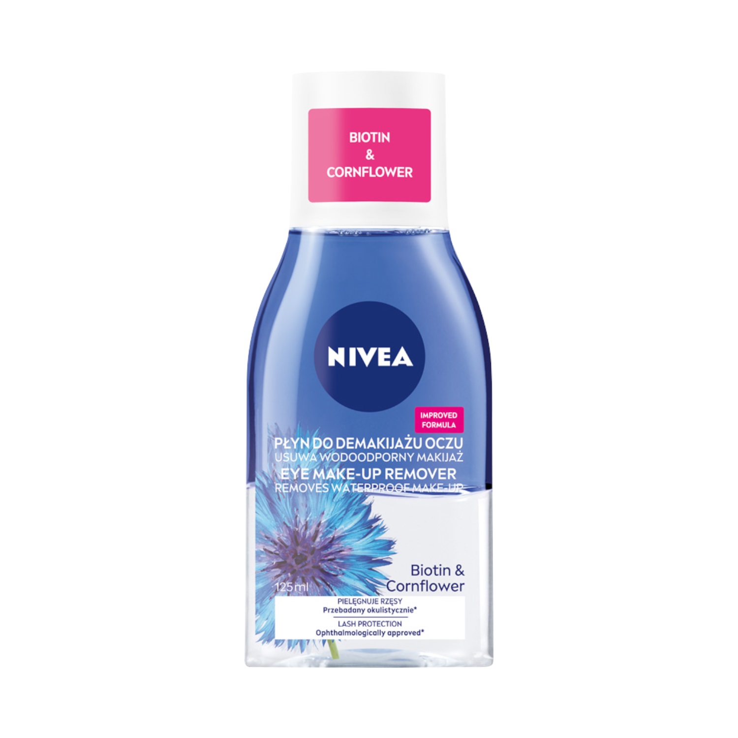 Produsul demachiant bifazic pentru ochi NIVEA Two-phase Eye Make-up Remover, 125 ml
