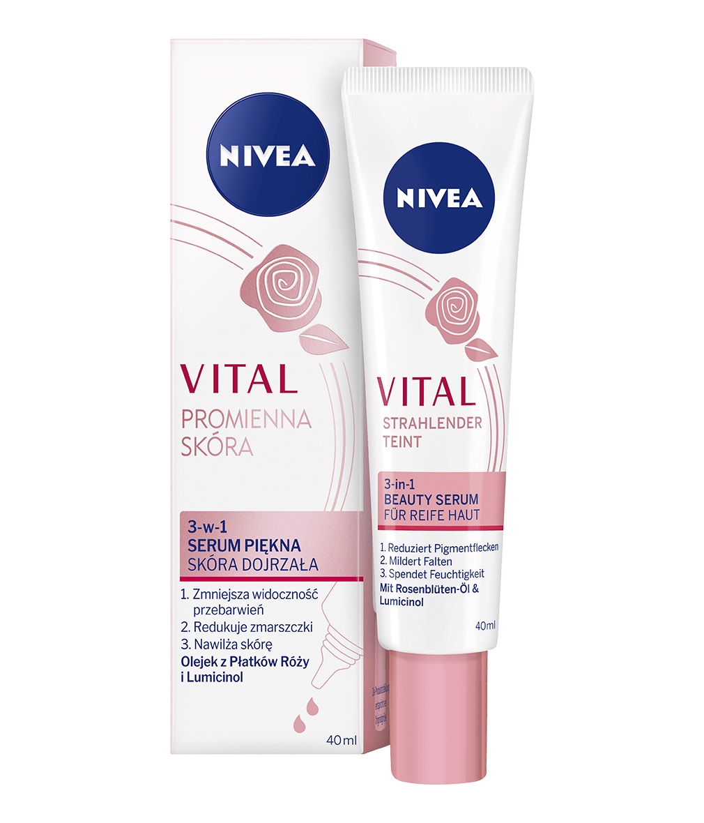 NIVEA NIVEA VITAL PROMISED SKIN Ser de frumusețe 3 în 1 - Piele matură, 40 ml