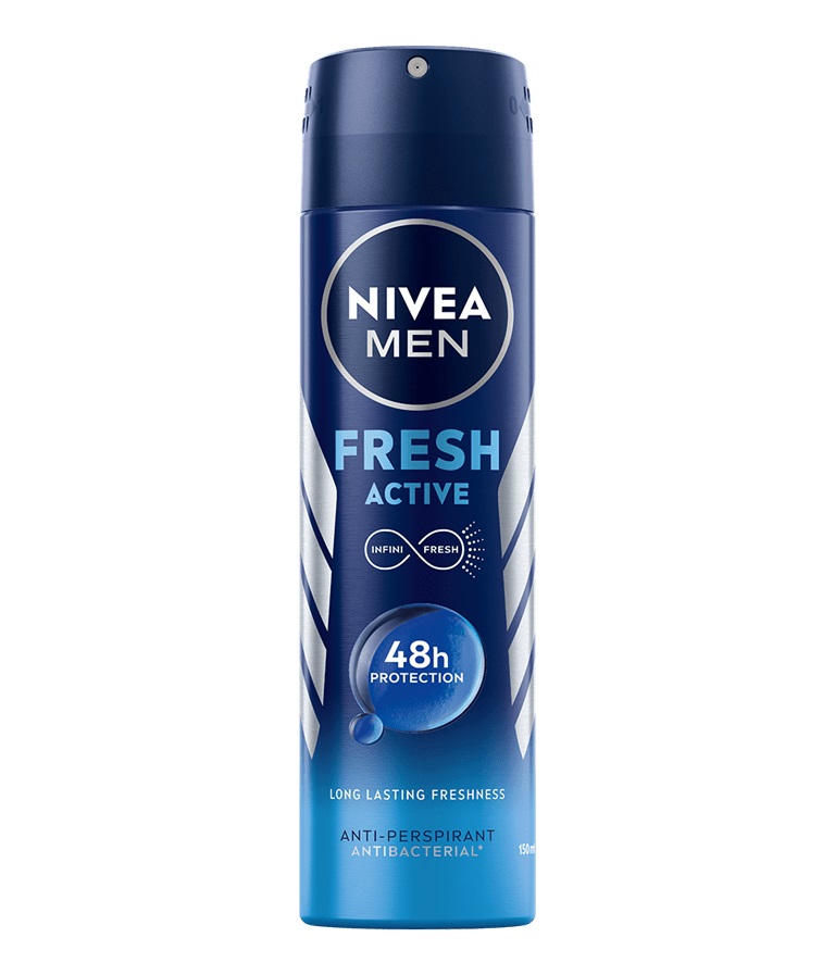 NIVEA Fresh Active Antiperspirant Spray, 150 ml
