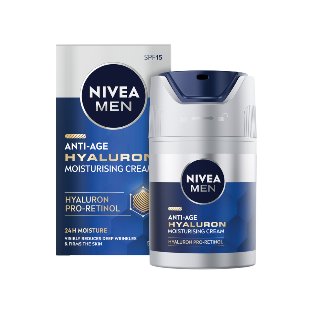 NIVEA MEN Hyaluron Cremă de față antirid, 50 ml