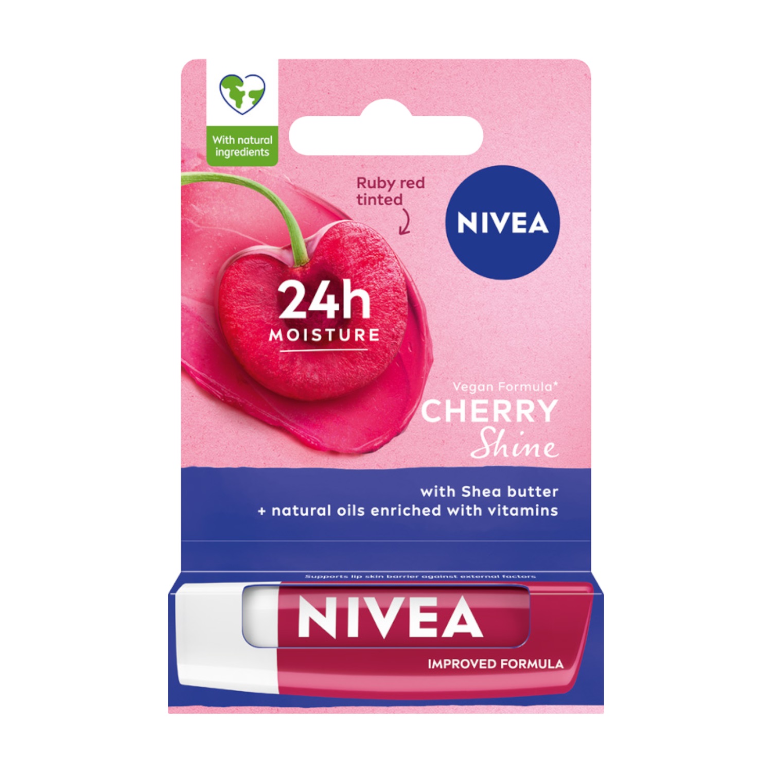 Ruj NIVEA Cherry Shine Nurturing Lipstick, 4.8 g