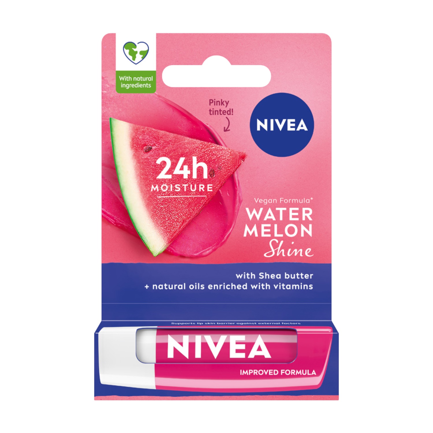 Ruj hrănitor NIVEA Watermelon Shine, 4.8g