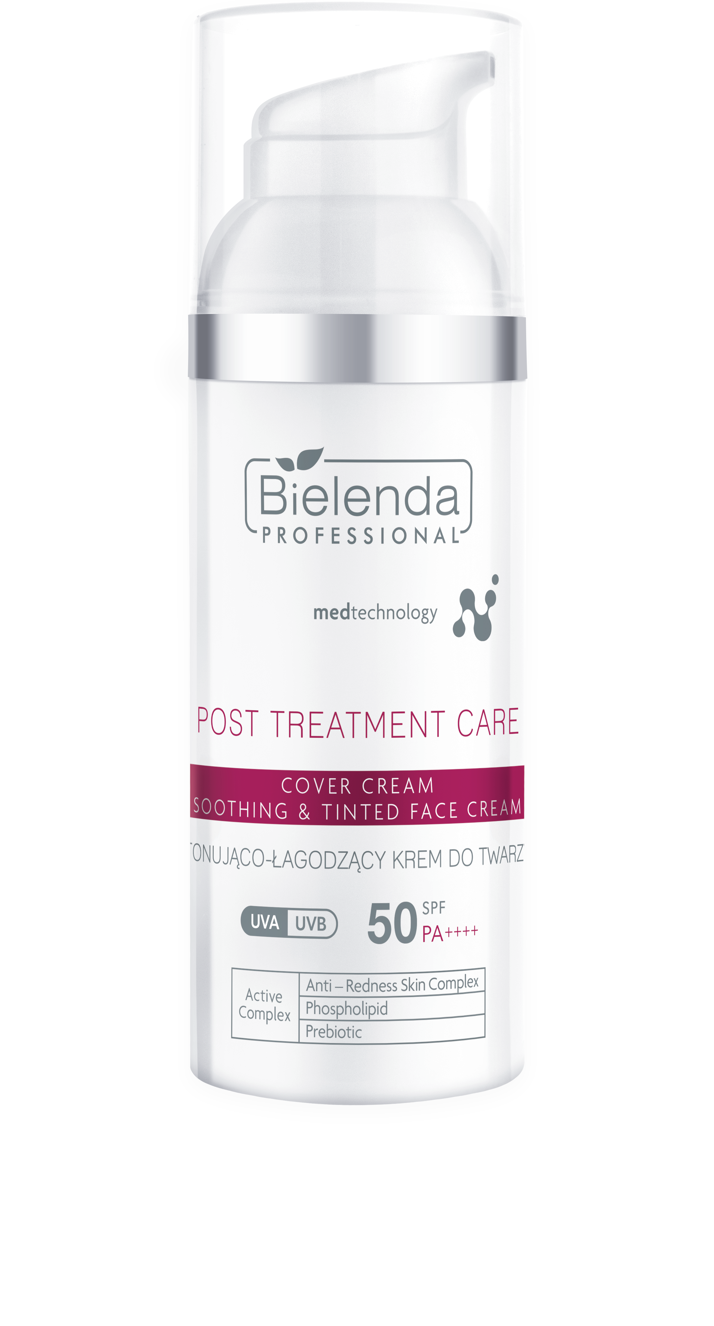 Bielenda Professional Post Treatment Care Cremă tonică și calmantă SPF50+ 50ml