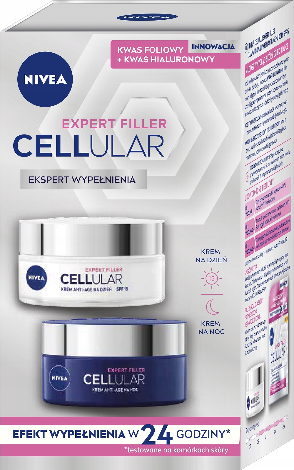 NIVEA 2 pachete - CELLULAR FILLER cremă de zi și cremă de noapte (2 x 50ml)