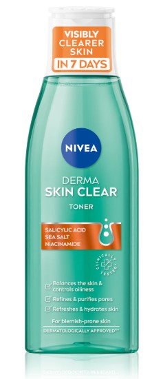 NIVEA Derma Skin Clear Normalizing Toner, 200 ml