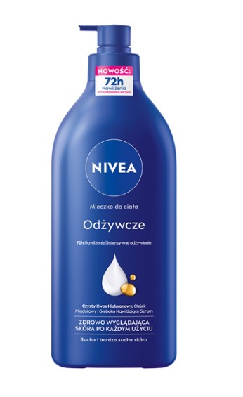 NIVEA Nourishing Body Milk cu pompă, 625 ml