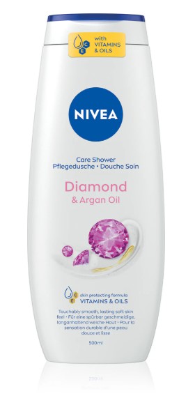 Gel de duș NIVEA Diamond & Argan Oil 500ml