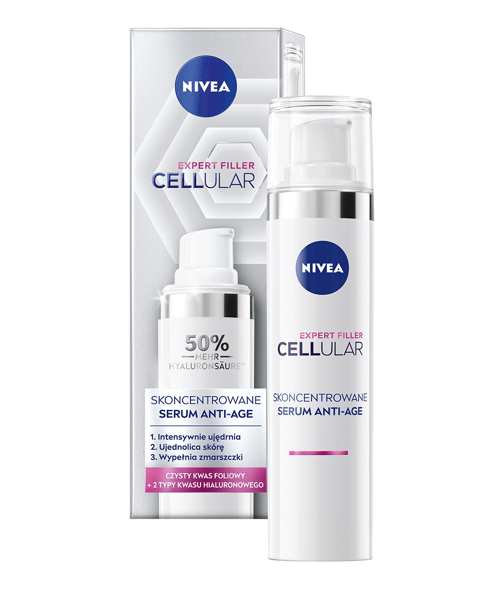 NIVEA CELLULAR Expert Filler Serum Concentrat Anti-îmbătrânire, 40ml