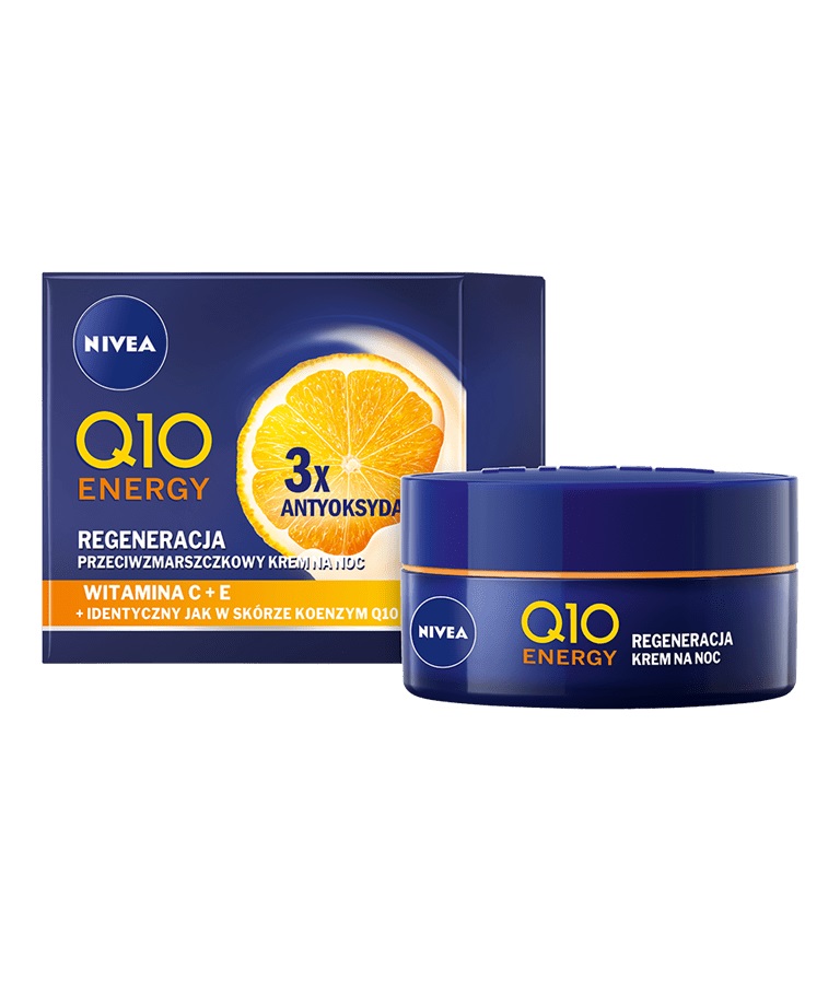 NIVEA Q10 ENERGY REGENERATION Cremă de noapte antirid, 50 ml