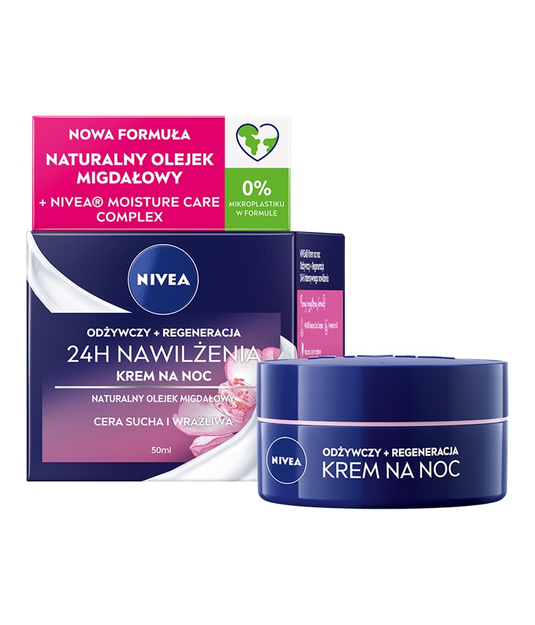 NIVEA 24h Moisturizing Nourishing + Regeneration Night Cream 50ml