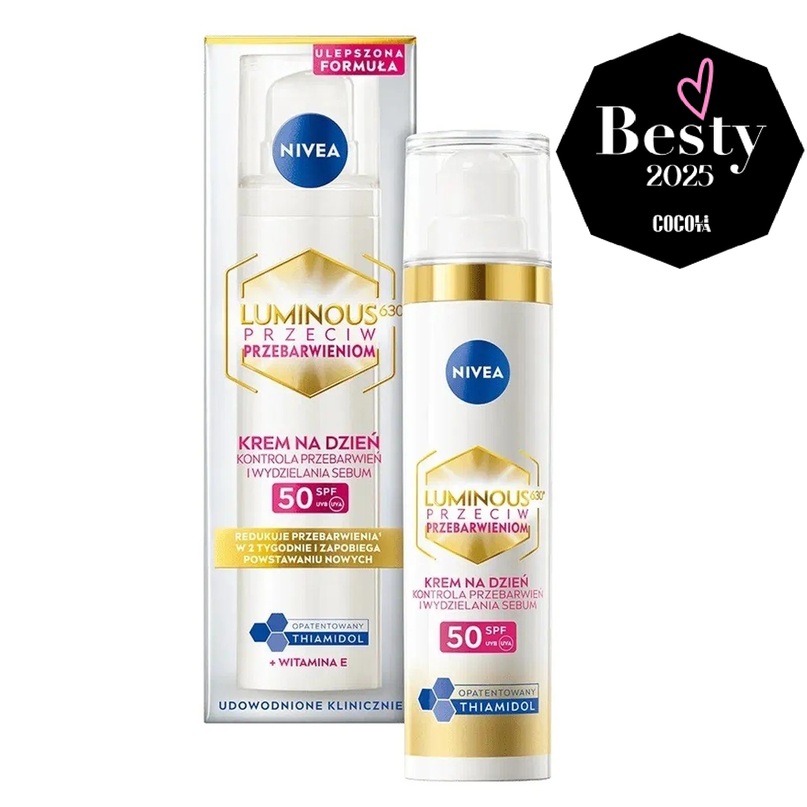 NIVEA NIVEA CELLULAR LUMINOUS630® Cremă de zi anti-pigmentare SPF 50, 40 ml