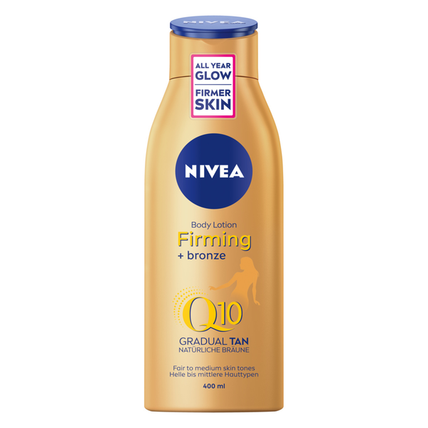Loțiune de corp NIVEA Q10 Firming Body Lotion cu efect bronzant, 400 ml