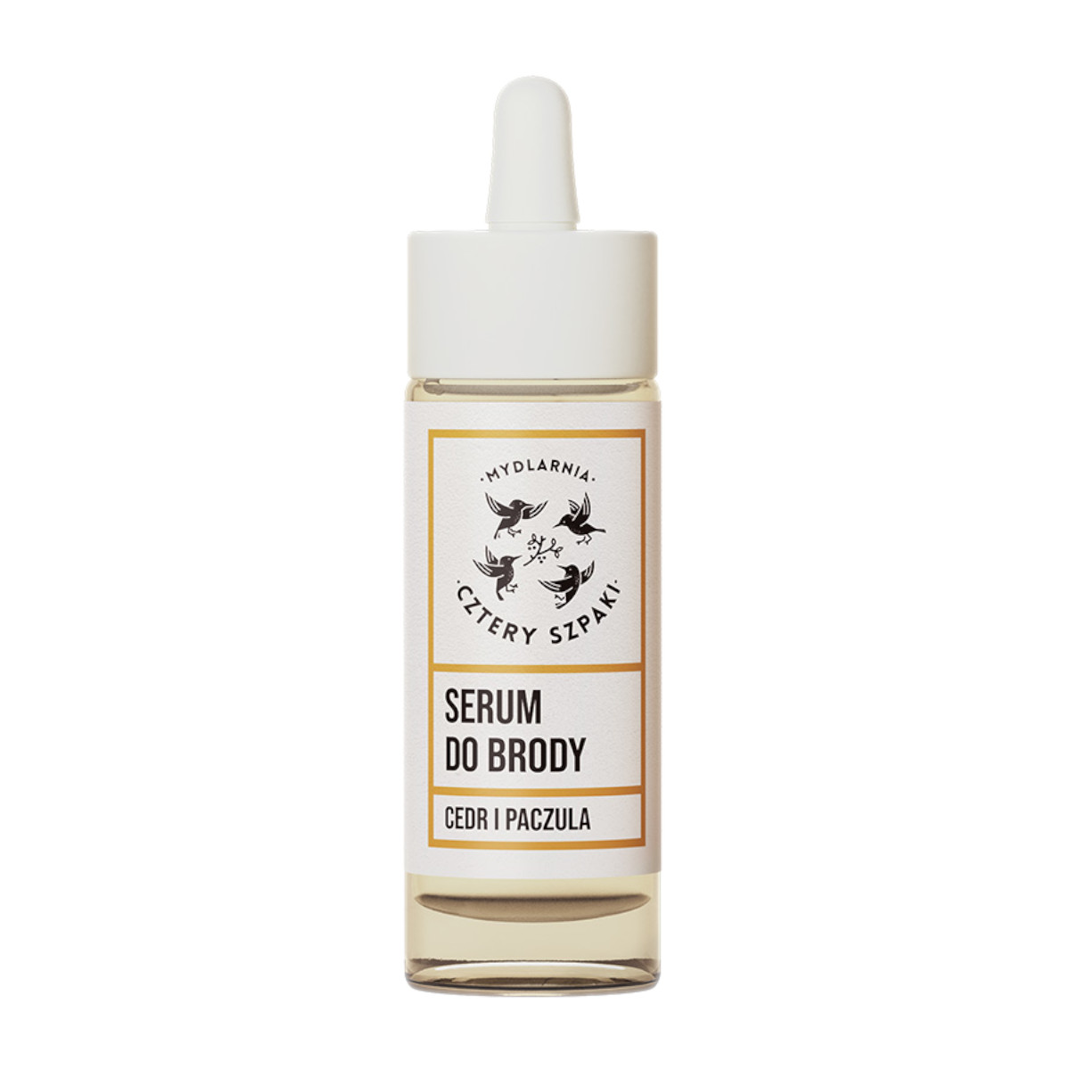 Mydlarnia Cztery Szpaki Serum pentru barbă cu cedru și patchouli 30ml