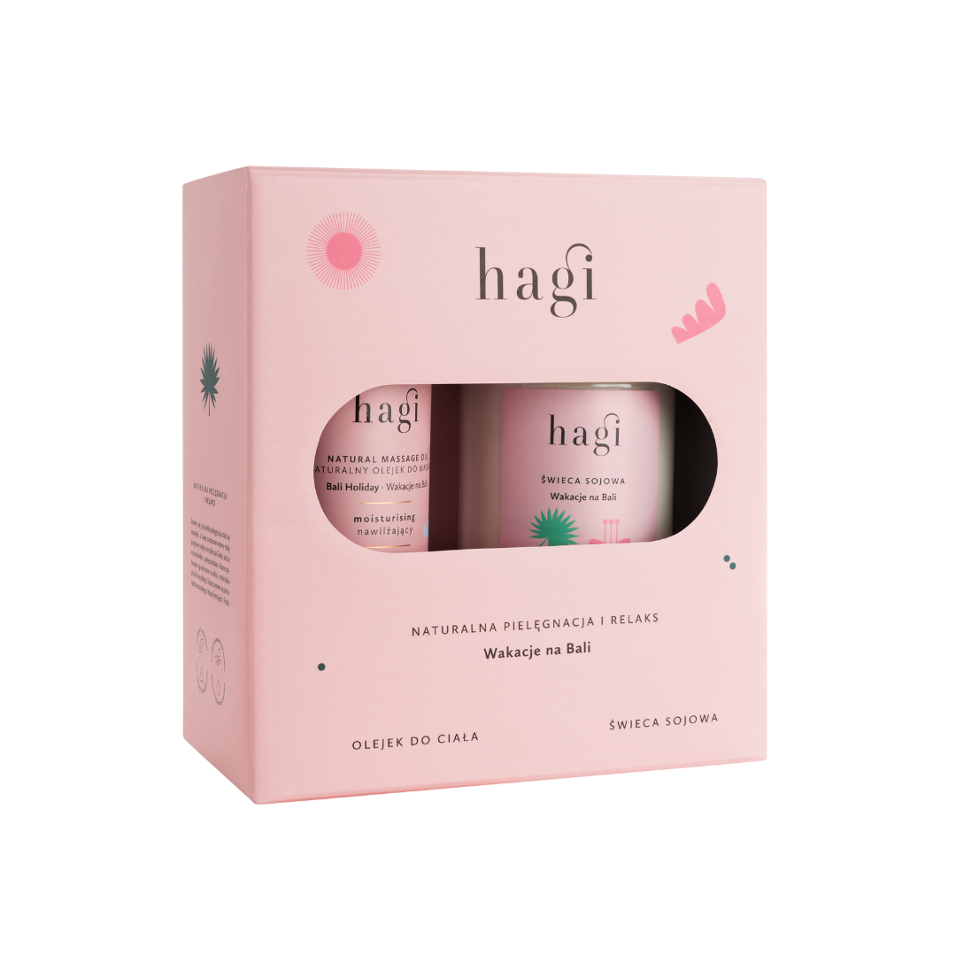 Hagi Bali Holiday Cosmetics Set ulei + lumânare
