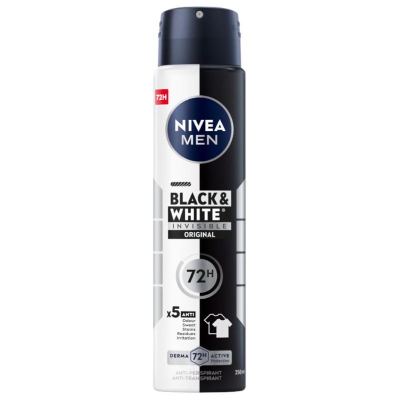 NIVEA Black & White Invisible Antiperspirant Spray 250ml