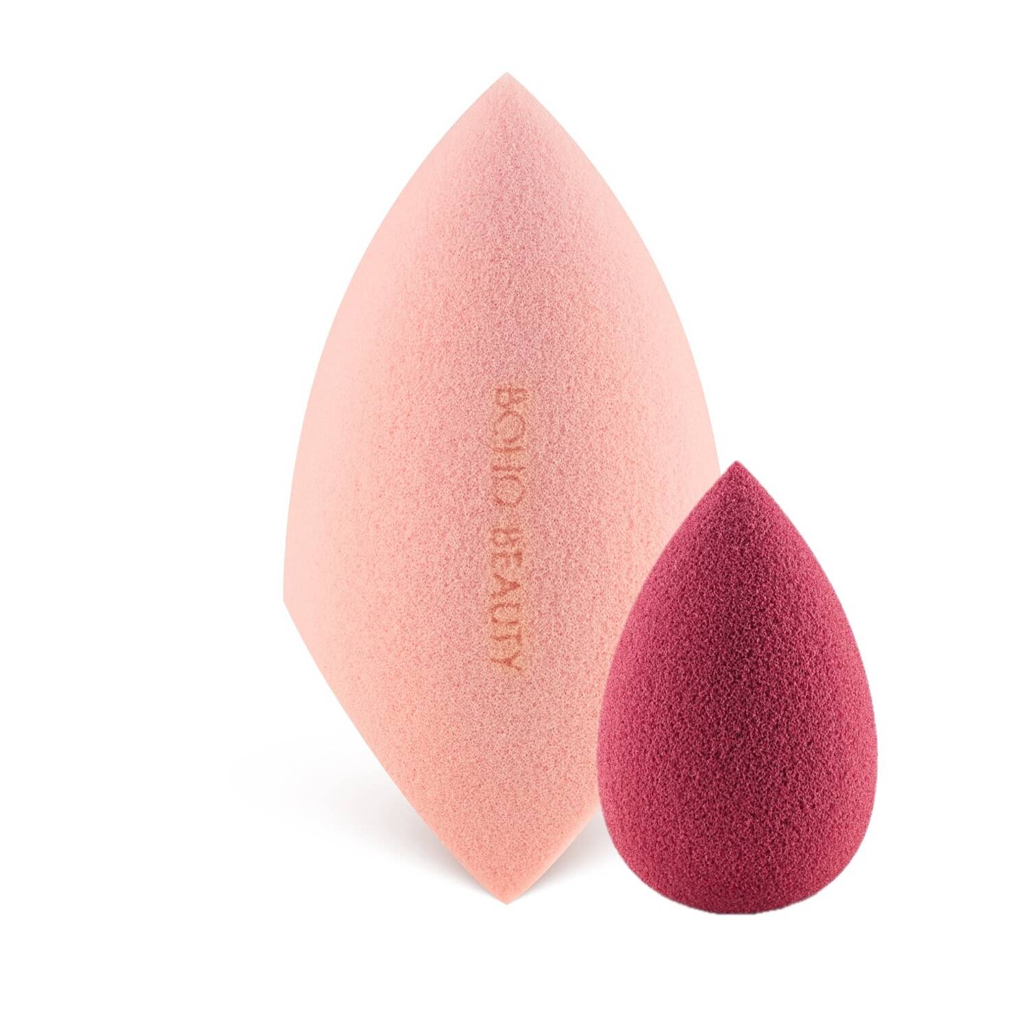 Boho Beauty Set de 2 bureți de machiaj V Cut Pink Slim + Pinky Berry Mini