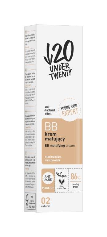 Under Twenty BB Mattifying Cream 02 Natural 60ml