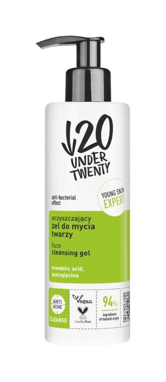 Under Twenty Cleanse Gel de curățare facială purificator 190ml