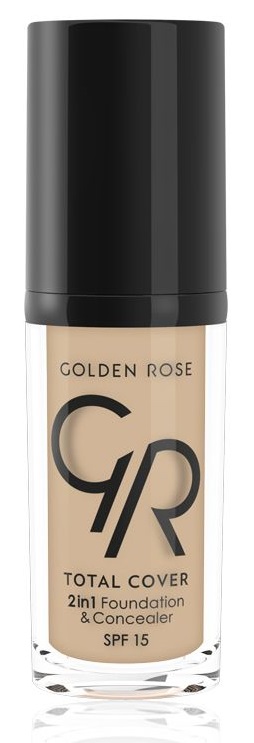 Golden Rose Total Cover 2 in 1 SPF15 Kryjący Podkład 05 Cool Sand
