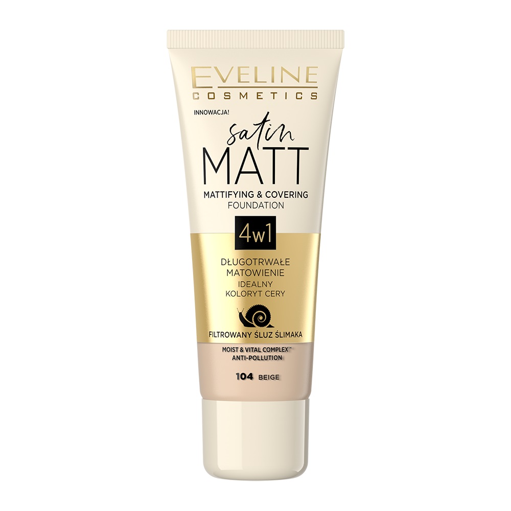 Eveline Satin Matt Foundation 104 Beige 30ml