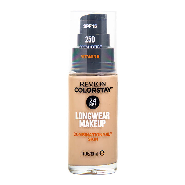 Revlon ColorStay Foundation for Oily and Combination Skin 250 Fresh Beige cu pompiță