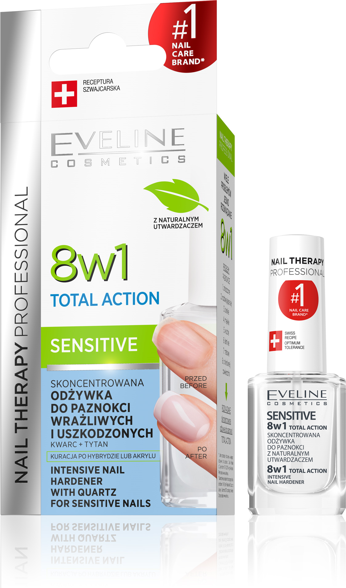 Eveline Nail Therapy Tratament pentru Unghii cu Cuarț Natural