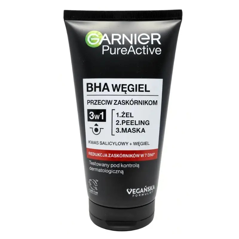 Garnier Clear Skin 3in1 Gel de curățare + Scrub + Mască